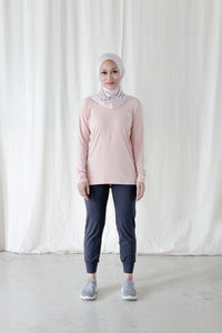 Modest in Pastel Pink and Indigo SET