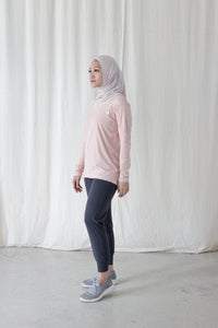 Modest in Pastel Pink and Indigo SET