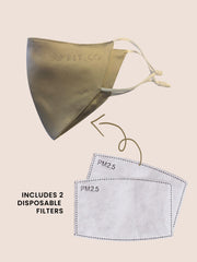 100% Mulbery Silk Three Layered FITmask